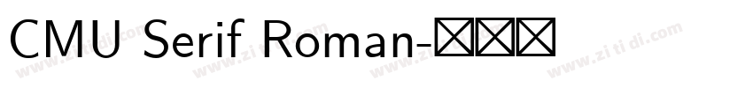 CMU Serif Roman字体转换